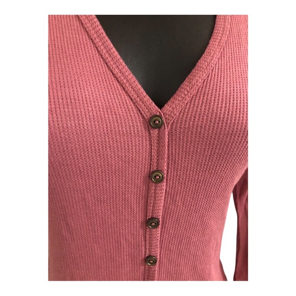 Rose mauve soft knit button front long sleeve hoodie romper size large brand new - Picture 4 of 13